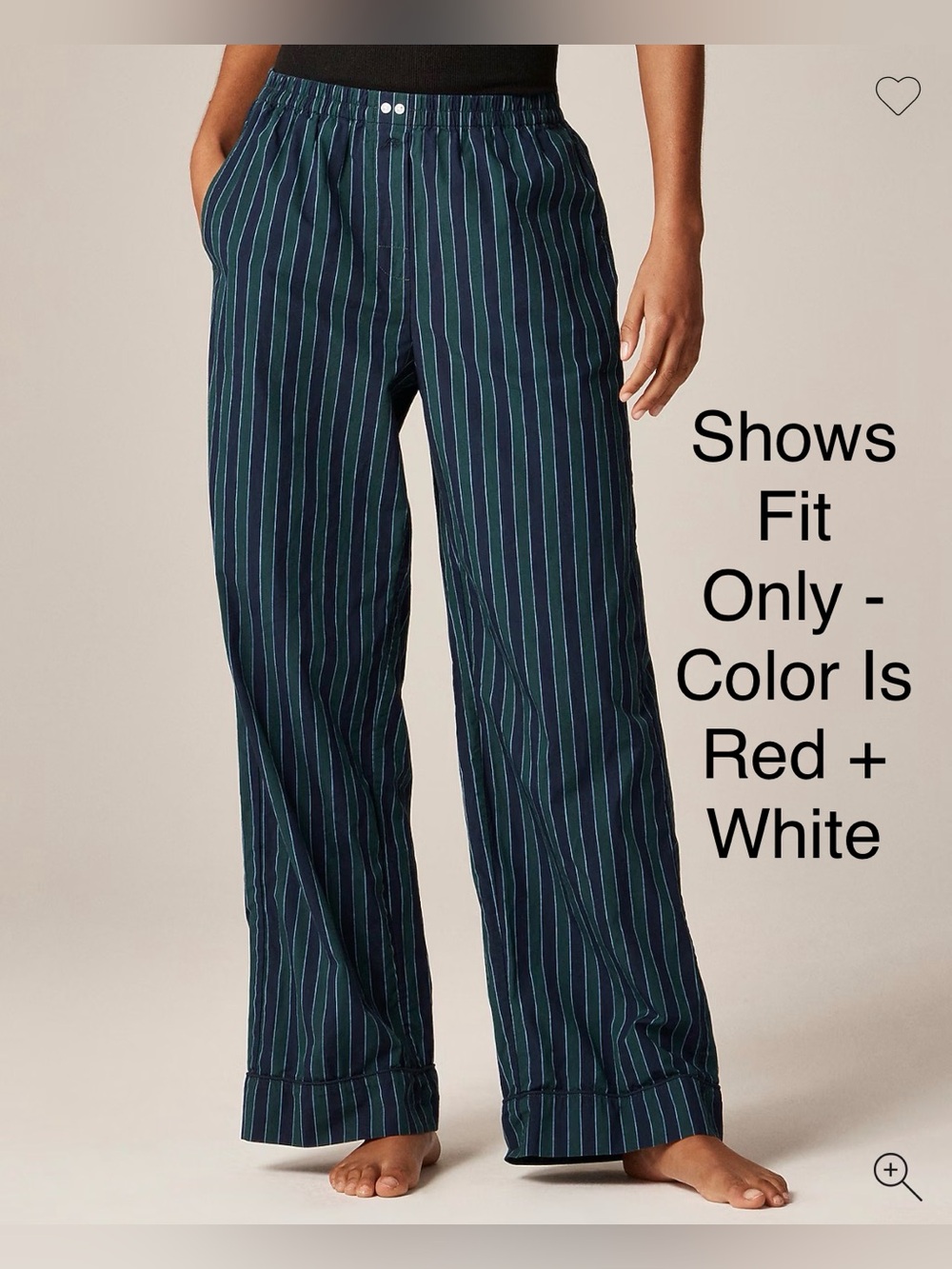 NWT J Crew Cotton Poplin Pajama Pant Small - Picture 2 of 6